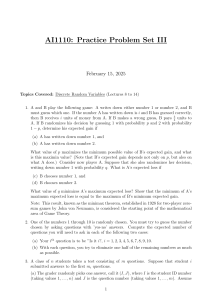 AI1110: Discrete Random Variables Practice Problems