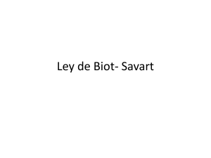 Ley de Biot-Savart: Campo magn&eacute;tico de corrientes