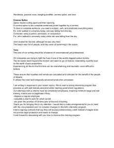 Writing Guide: Grammar & Style