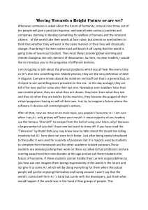 Moving Towards a Bright Future or are we? Essay on Technology's Impact