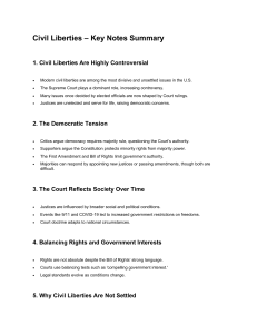 Civil Liberties Key Notes Summary