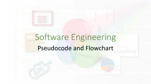 Software Engineering Pseudocode and Flowchart Presentation
