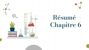 R&eacute;sum&eacute; Chapitre 6 : Vitesse de r&eacute;action en chimie