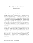 Civil Engineering Data Collection Civil Engineering Data Analysis Supplementary Notes