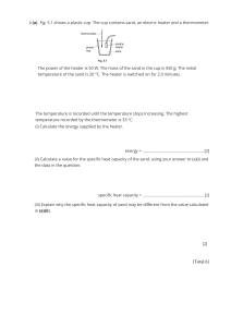 Physics Specific Heat Capacity Calculation