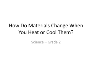 States of Matter: Heat & Cold Changes - Grade 2 Science