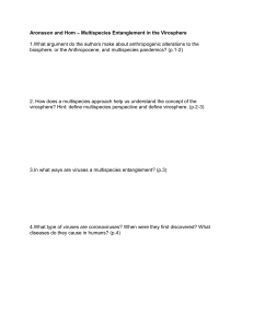 Multispecies Entanglement in the Virosphere Study Guide