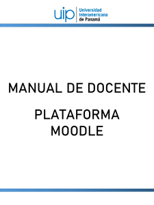 Manual Moodle UIP Docente