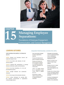 Managing Employee Separations: HRM Chapter on Turnover & Engagement