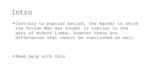 Trojan War vs Modern Warfare: Similarities & Differences