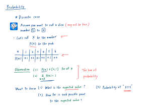 Calculus 2 Worksheet 3: Probability Applications