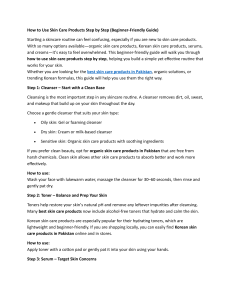 Beginner's Guide to Using Skin Care Products Step by Step
