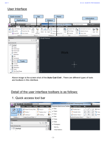 AutoCAD Civil 3D User Interface Tutorial