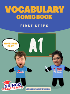 Libro de c&oacute;mic de vocabulario para principiantes de ingl&eacute;s (nivel A1)