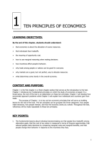 Ten Principles of Economics Chapter 1