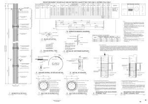 Bored Pile Reinforcement Schedule & Quantities