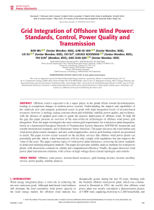 Grid Integration of Offshore Wind Power