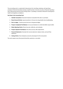 The Accounting Cycle: 8-Step Process for Financial Reporting