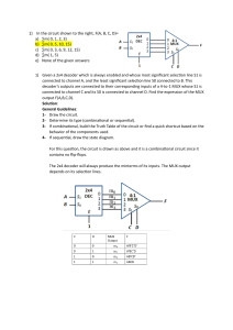 Digital Logic: Decoder and MUX Output Expression Problem