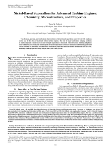 Nickel-Based Superalloys for Advanced Turbine Engines