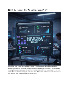 Best AI Tools for Students 2026: Improve Grades with AI