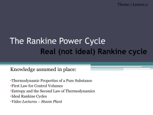 Real Rankine Power Cycle Lesson: Isentropic Efficiency & Examples