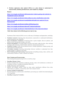 Exploratory Data Analysis (EDA) Guide for Datasets
