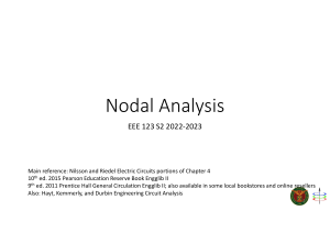 Nodal Analysis: Node-Voltage Method in Electrical Circuits