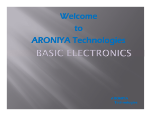 Basic Electronics by ARONIYA Technologies