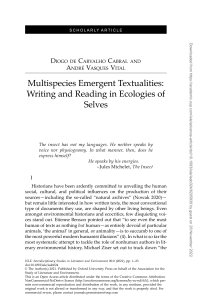 Multispecies Emergent Textualities: Writing and Reading in Ecologies of Selves