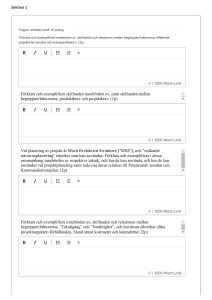 Projektledningsexamen Fr&aring;gor