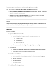 Executive Communication & Negotiation Guide