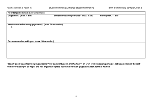 BPR Samenvatting Schrijven: Argumentanalyse Formulier