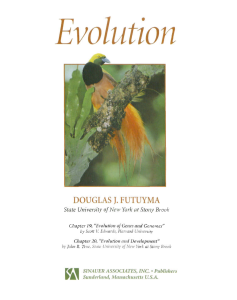 Evolution Textbook by Douglas Futuyma