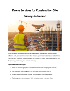 Drone Services for Construction Site Surveys in Ireland