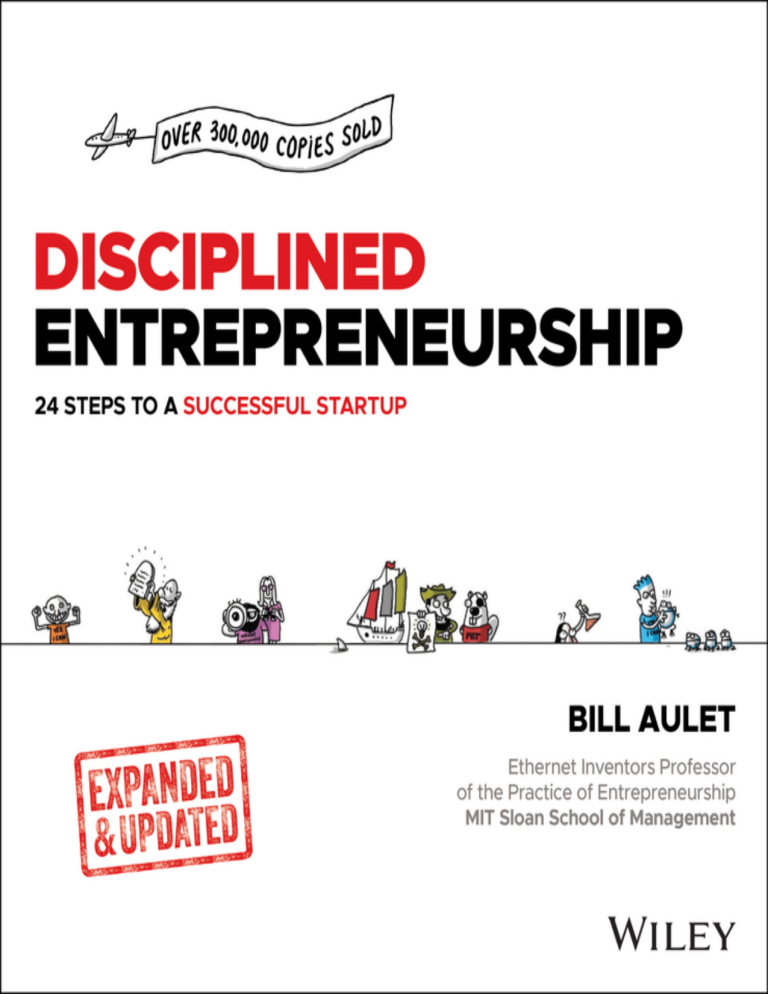Disciplined Entrepreneurship: 24 Steps to Startup Success