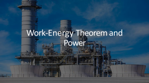 Work-Energy Theorem and Power in Physics