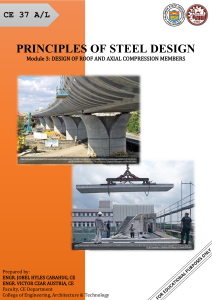 Steel Design Module 3: Roof & Axial Compression Members
