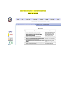 Scientific Bulletin - Economic Sciences 2024