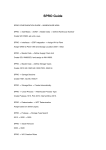 SAP EWM Warehouse Configuration Guide W900
