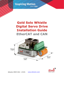Gold Solo Whistle Installation Guide: EtherCAT & CAN