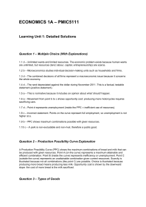 Economics 1A Learning Unit 1 Solutions