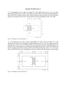 Magnetic Circuit Problem Set 2
