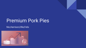 Premium Pork Pies Business Analysis: Revenue, Costs, and Expansion