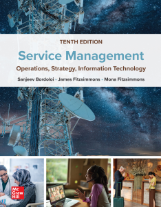 Service Management: Operations, Strategy, IT (10th Ed.)