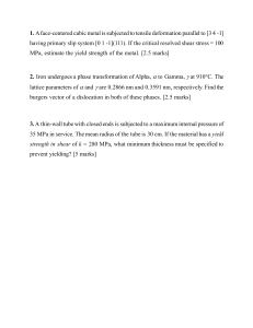 Materials Science Exam Questions: Deformation & Pressure Vessels