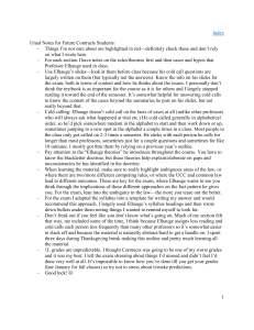 Useful Notes for Contracts Students: Study Guide