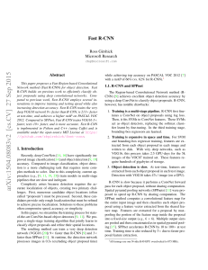 Fast R-CNN: A Fast Region-Based Convolutional Network for Object Detection