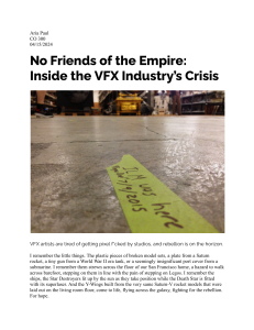 No Friends of the Empire: Inside the VFX Industry's Crisis