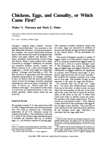 Chickens, Eggs, and Causality: Which Came First?
